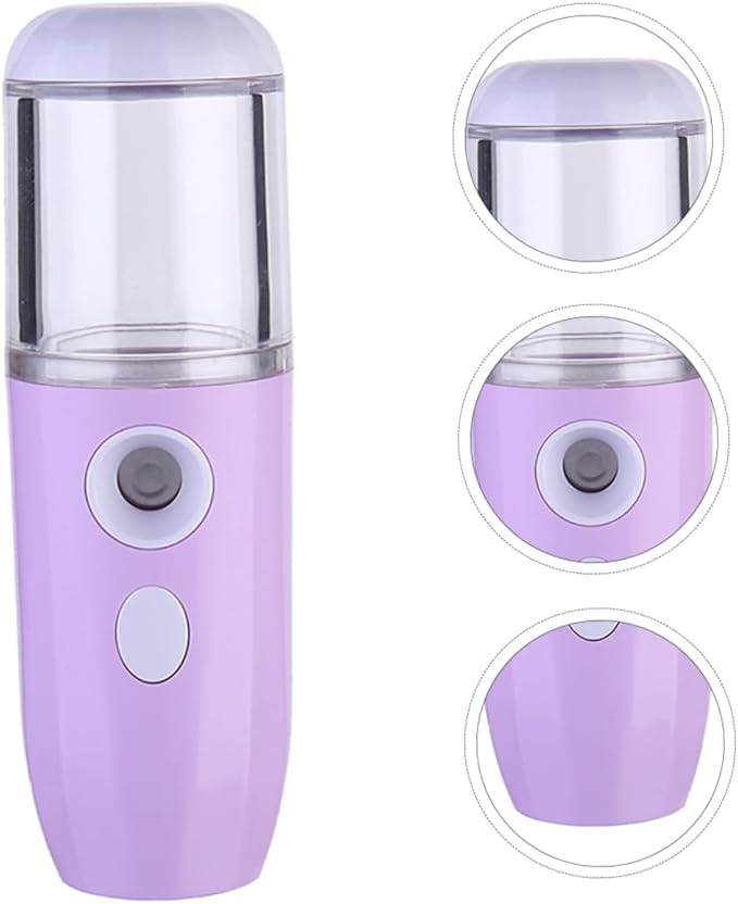 1Pc USB Rechargeable Facial Steamer Portable Nano Mister Humidifier for Moisturizing Tank Promotes Cell Circulation for Care